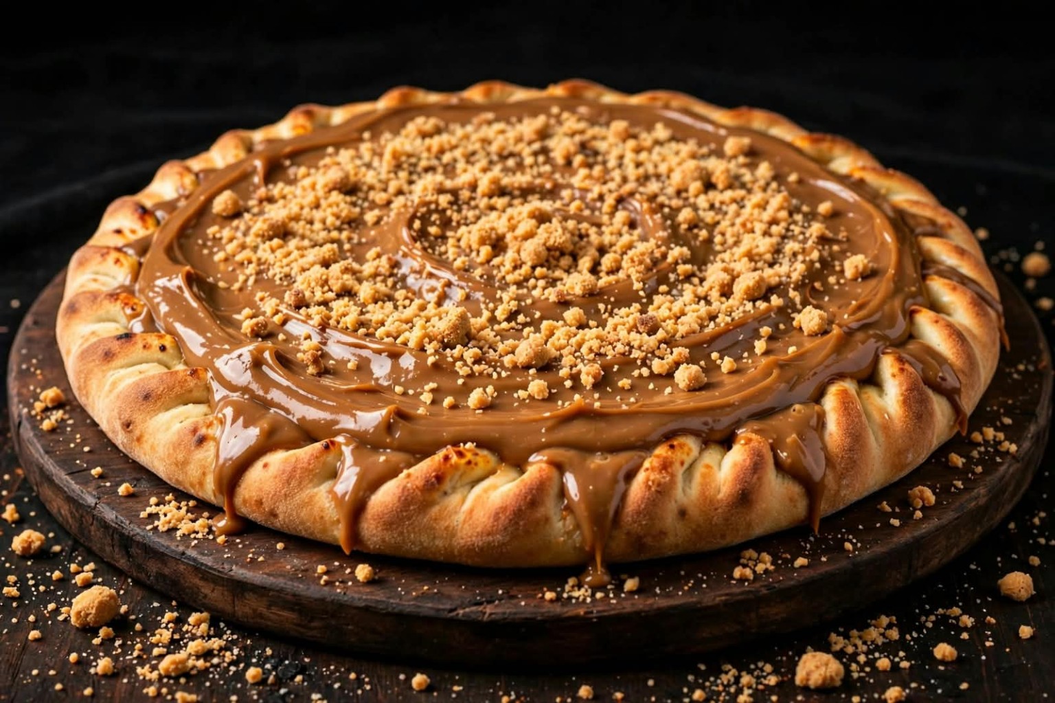 Pizza de Doce de Leite com Paçoca